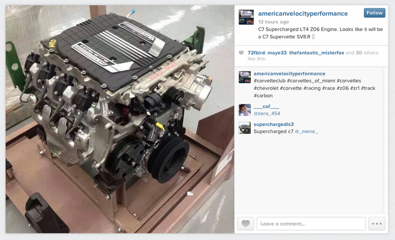 Illustration for article titled Is This The 2015 Corvette Z06's Supercharged Engine?